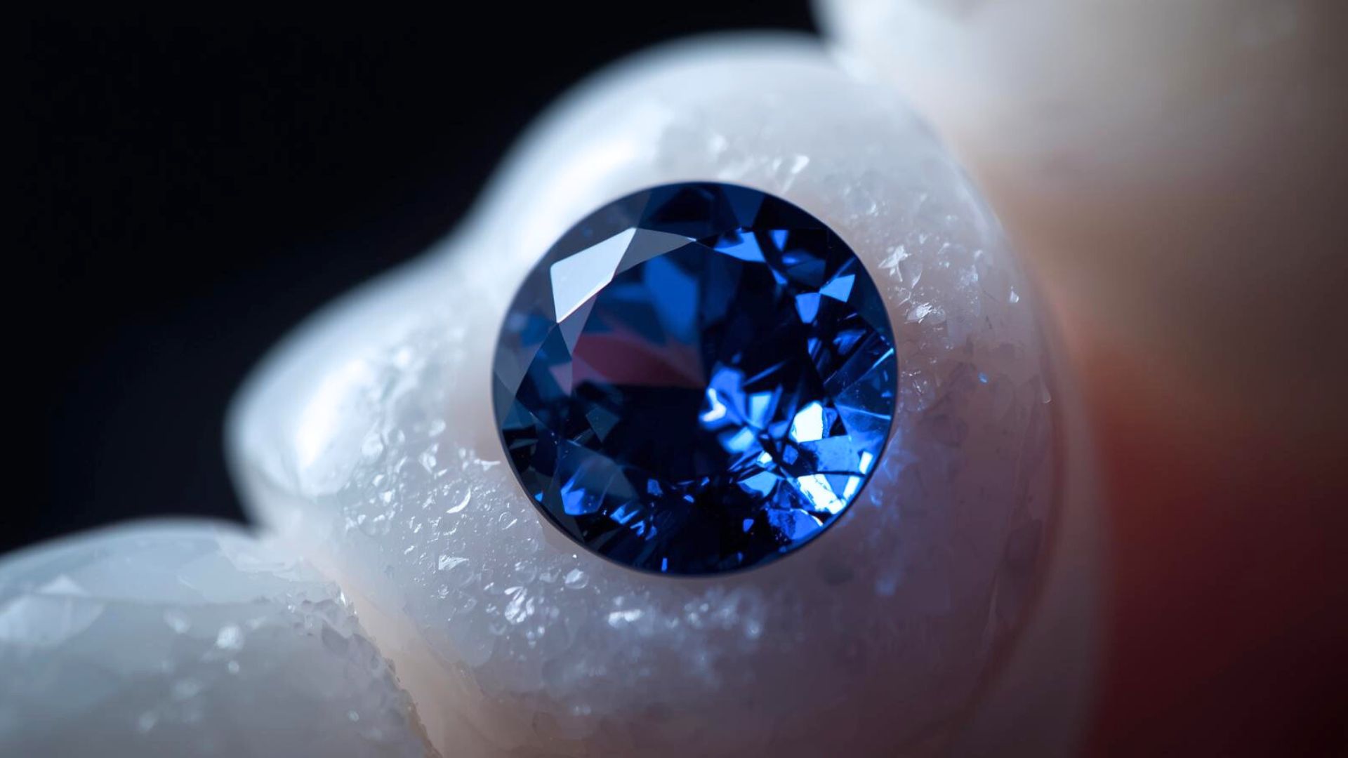 Đính đá lên răng Kim cương Sapphire Sapphire Diamond Tooth Gemstone