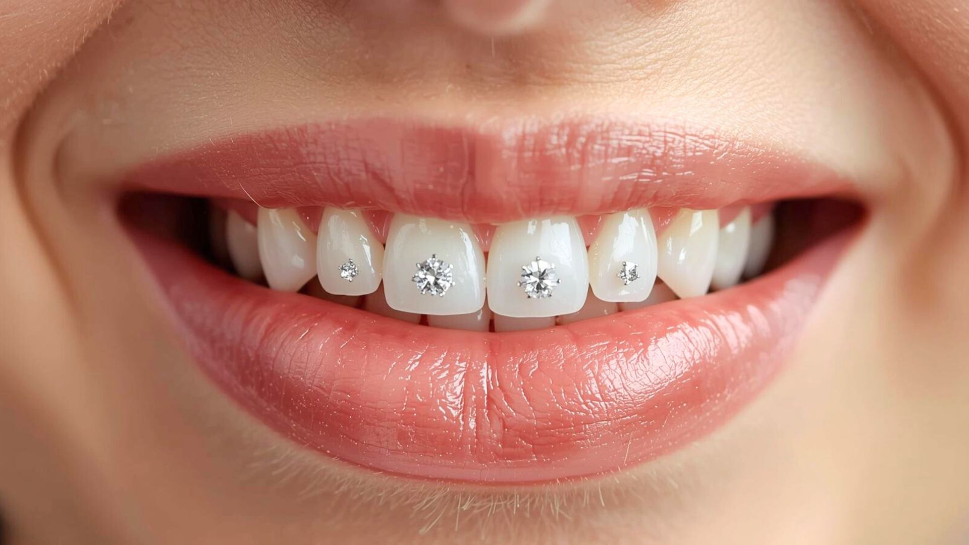 Đính đá lên răng Kim cương nhân tạo Artificial Diamond Tooth Gemstones