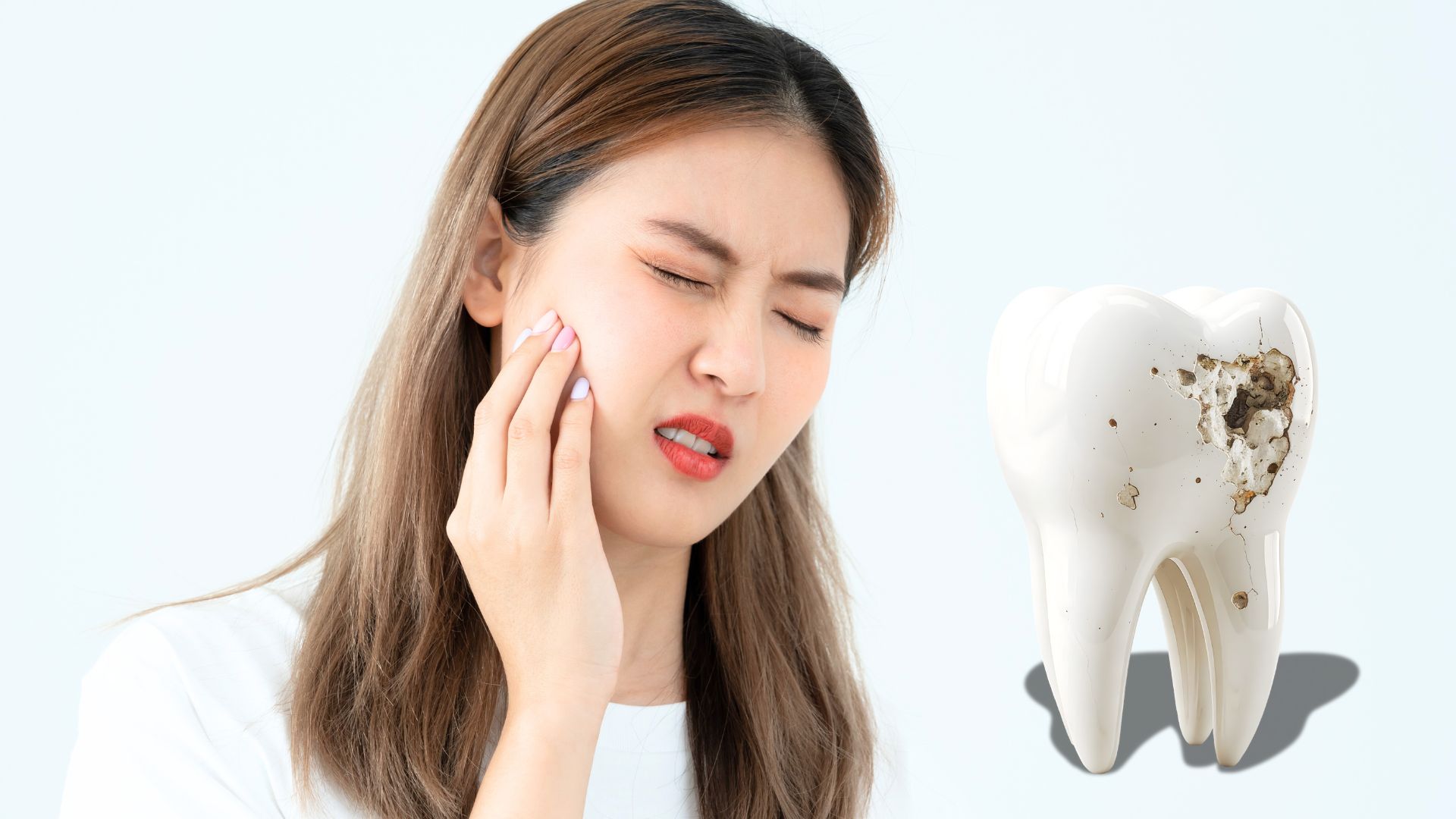 Răng sâu, sứt, mẻ Khôi phục hình dáng và chức năng răng hoàn hảo Cavities, chipped, cracked teeth Restore perfect shape and function of teeth