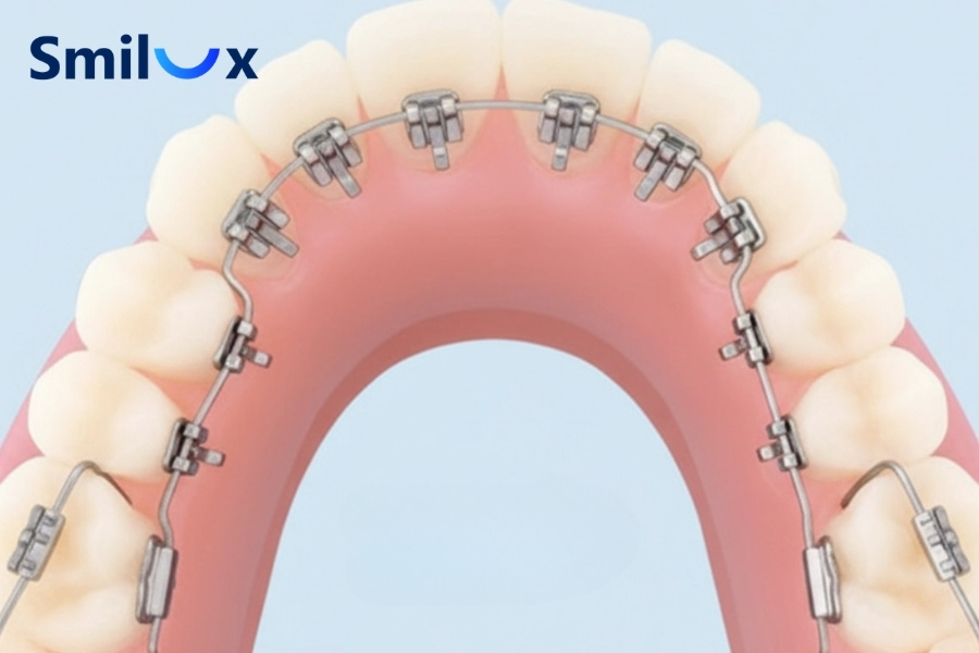 Niềng răng mặt trong là phương pháp gắn mắc cài ở mặt trong của răng (phía lưỡi) Niềng răng mặt trong là phương pháp gắn mắc cài ở mặt trong của răng (phía lưỡi)