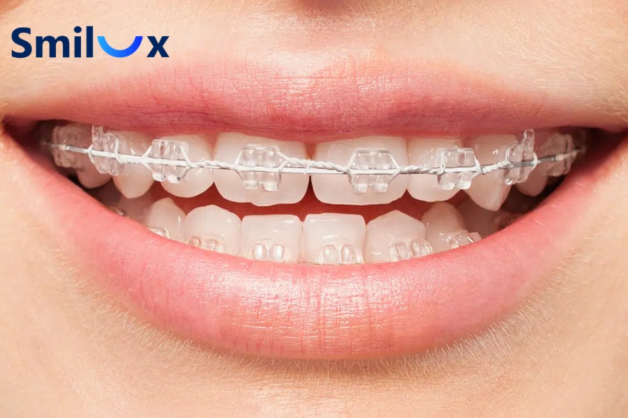 Đeo mắc cài sứ không gây vương víu, khó chịu Đeo mắc cài sứ không gây vương víu, khó chịu