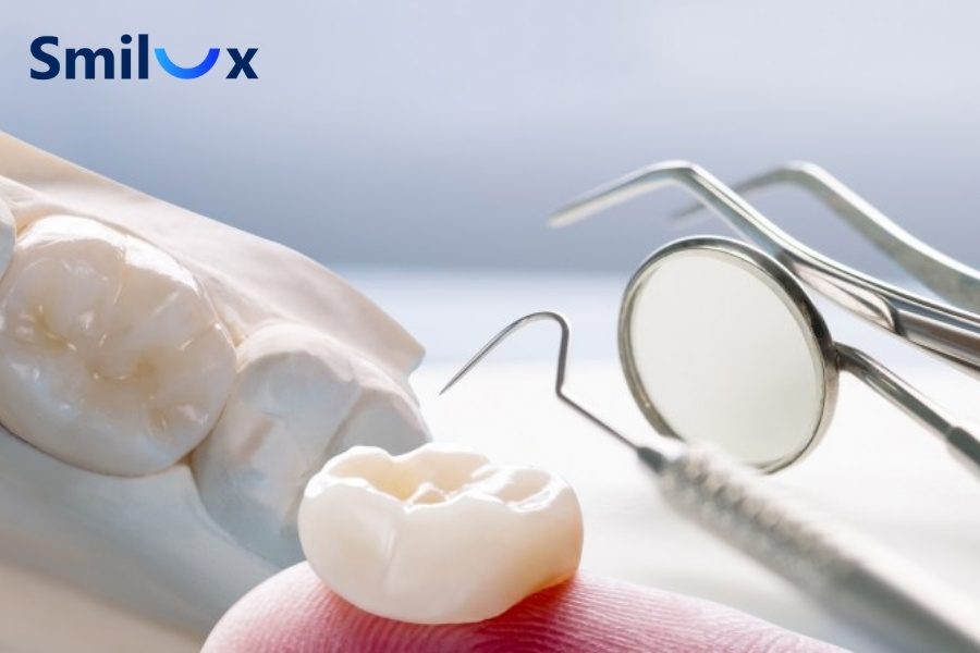 Mão sứ kém chất lượng, bề mặt xốp hoặc mòn sớm, làm răng sứ nhanh xỉn màu Mão sứ kém chất lượng, bề mặt xốp hoặc mòn sớm, làm răng sứ nhanh xỉn màu