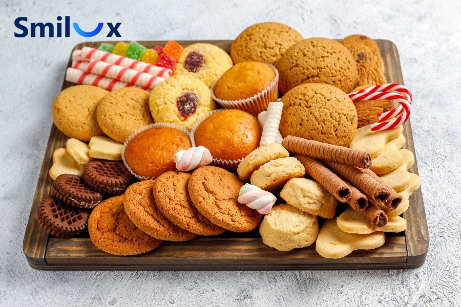 Bạn nên hạn chế đồ ngọt để tránh ảnh hưởng đến phần răng thật bên trong và vùng tiếp giáp nướu Bạn nên hạn chế đồ ngọt để tránh ảnh hưởng đến phần răng thật bên trong và vùng tiếp giáp nướu