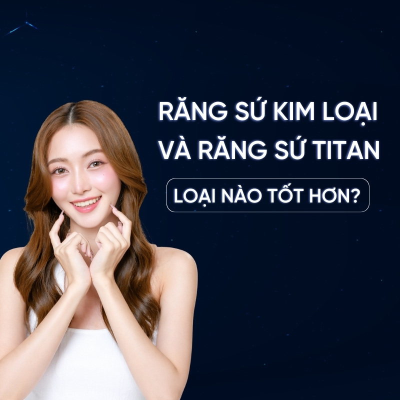 răng sứ kim loại và răng sứ titan smilux dental