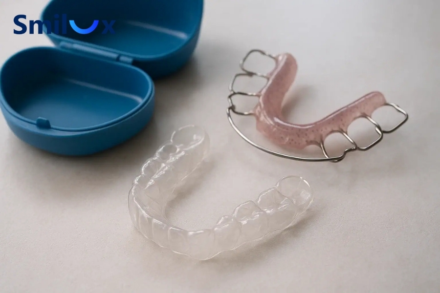 Một số lưu ý chăm sóc răng miệng khi đeo hàm duy trì Một số lưu ý chăm sóc răng miệng khi đeo hàm duy trì