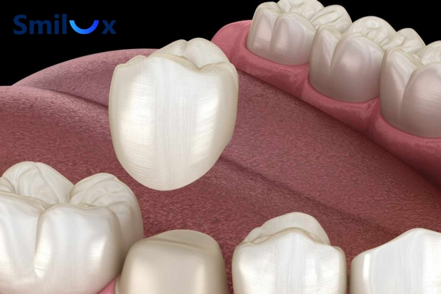 Mão sứ ôm sát cùi răng thật, lực kéo từ mắc cài hoặc khay niềng sẽ ổn định hơn. Mão sứ ôm sát cùi răng thật, lực kéo từ mắc cài hoặc khay niềng sẽ ổn định hơn.