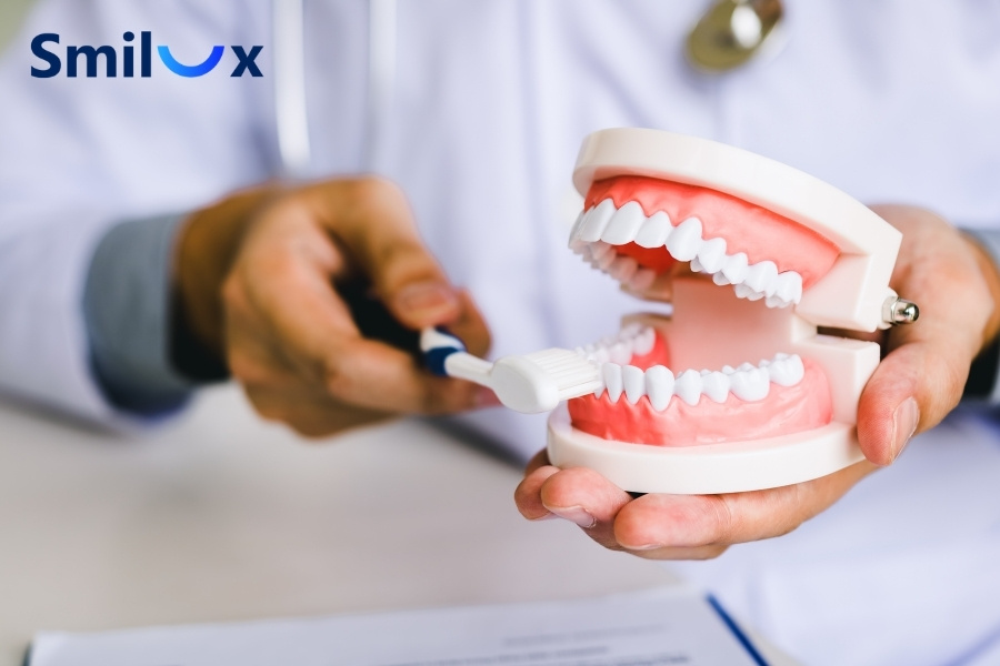 Chải răng nhẹ nhàng với bàn chải lông mềm giúp làm sạch răng hiệu quả và hạn chế cảm giác ê buốt tăng lên Chải răng nhẹ nhàng với bàn chải lông mềm giúp làm sạch răng hiệu quả và hạn chế cảm giác ê buốt tăng lên