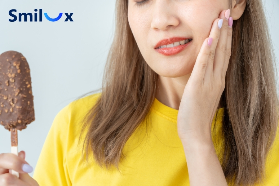 Nên hạn chế đồ lạnh vì có thể khiến răng nhạy cảm và dễ ê buốt hơn. Nên hạn chế đồ lạnh vì có thể khiến răng nhạy cảm và dễ ê buốt hơn.