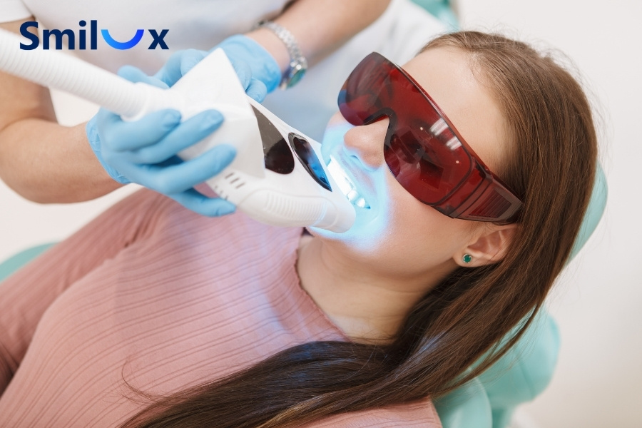 Thuốc tẩy trắng không rõ nguồn gốc hoặc nồng độ quá cao có thể khiến răng nhạy cảm và ê buốt Thuốc tẩy trắng không rõ nguồn gốc hoặc nồng độ quá cao có thể khiến răng nhạy cảm và ê buốt